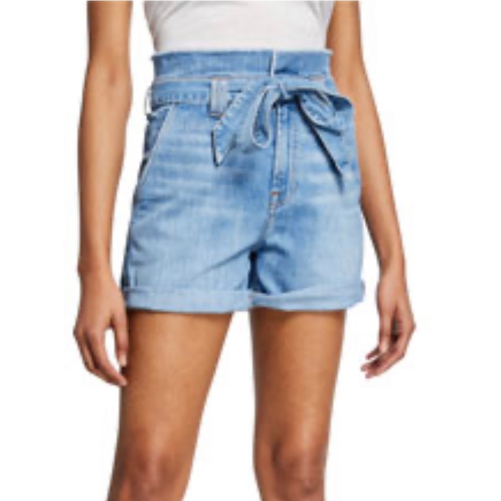 7 For All Mankind Paper Bag Jean Shorts